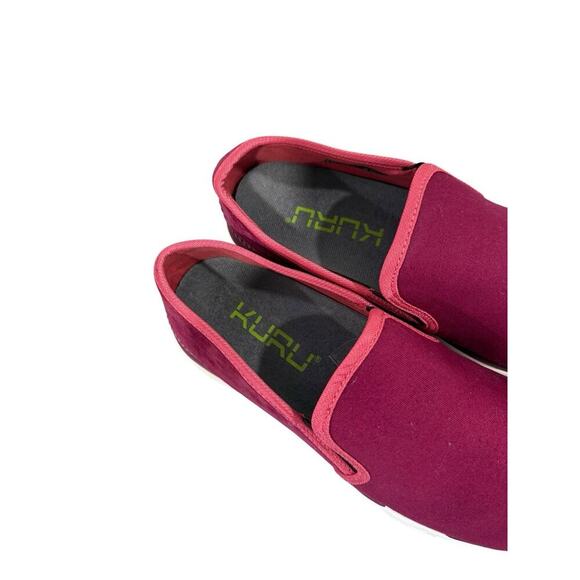 Kuru Kivi Women Size 9 Slip On Shoes Burgundy Suede Orthopedic Loafers Comfort - Picture 6 of 9